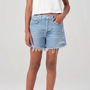 AGOLDE Parker Denim Long Shorts